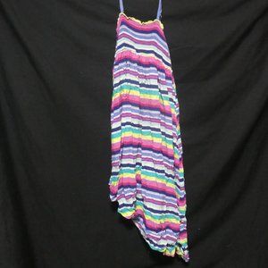 CHILDREN'S PLACE | large 10-12 | Multicolor Peruvian Stripes Hi Low Maxi Dress